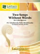 Two Songs Without Words Cello Quartet cover
